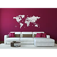 Mapa Mundi Pared Grande 2021 Mapamundi de Madera Pared Cuadro Mapa del Mundo de Pared Mapamundi Mural Decoracion Pared…